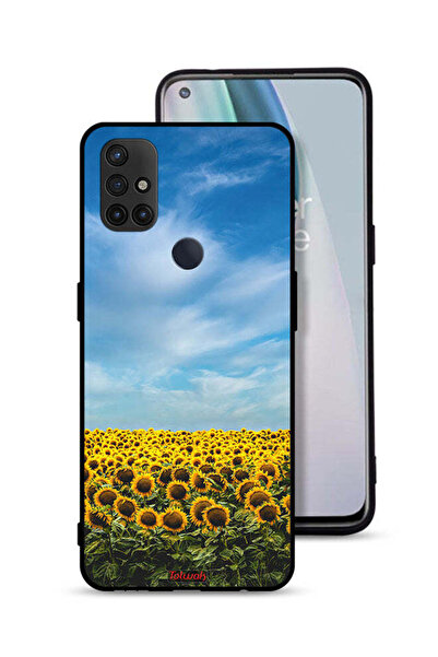 Tolwak غطاء حماية لهاتف OnePlus Nord N10 5G بنقشة عباد الشمس تحت السماء