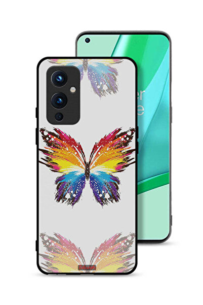 Tolwak غطاء حماية لهاتف OnePlus 9 5G، فن رقمي، خلفية بسيطة، فراشة بسيطة