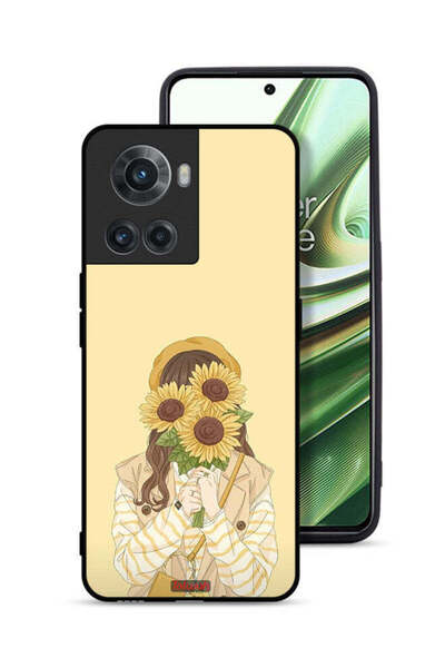 Tolwak غطاء حماية لهاتف OnePlus 10R 5G بغطاء وجه مزين برسومات عباد الشمس