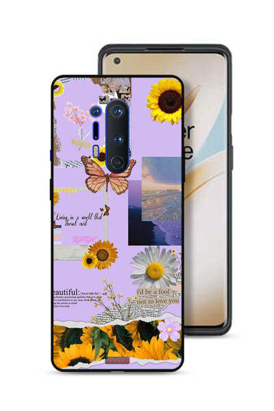 Tolwak غطاء حماية لهاتف OnePlus 8 Pro بملصقات عباد الشمس الجميلة