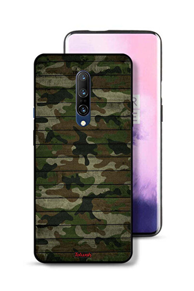 Tolwak غطاء حماية لهاتف OnePlus 7 Pro بنمط خشبي مموه