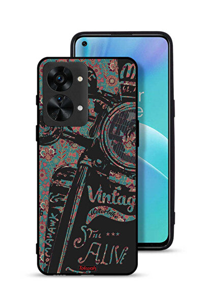 Tolwak غطاء حماية لهاتف OnePlus Nord 2T 5G بتصميم دراجة نارية كلاسيكية