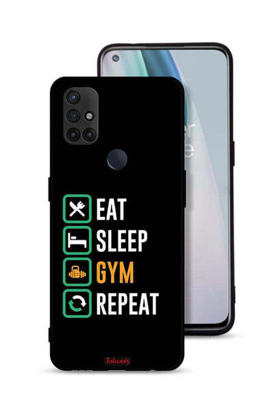 Tolwak غطاء حماية OnePlus Nord N10 5G Eat Sleep Gym Repeat
