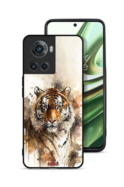 Tolwak غطاء حماية لهاتف OnePlus 10R 5G بنقشة فن تجريدي من جلد الفهد