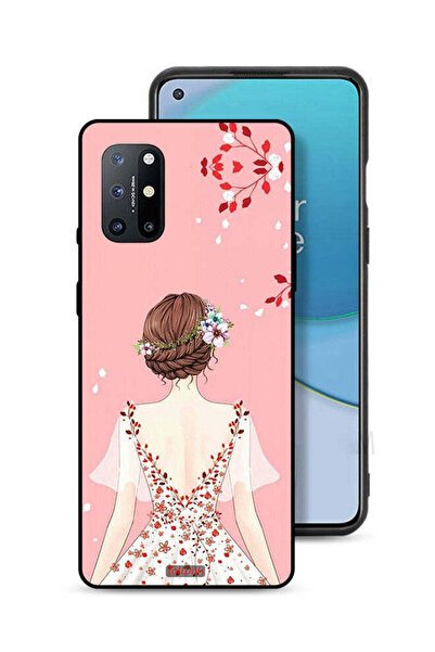 Tolwak غطاء حماية لهاتف OnePlus 8T 5G برسومات فتاة واقفة