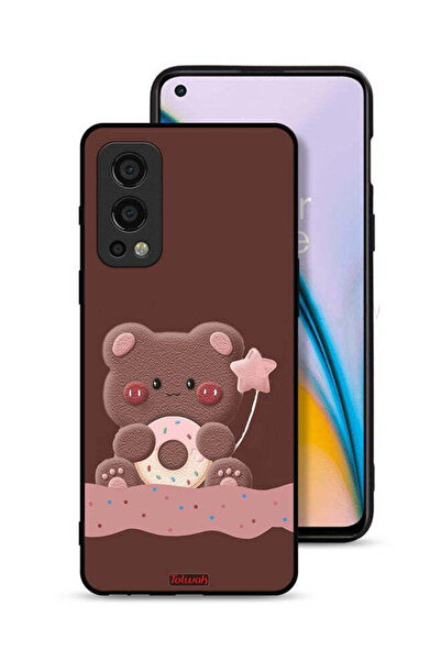 Tolwak غطاء حماية لهاتف OnePlus Nord 2 5G بطبعة دب دونات