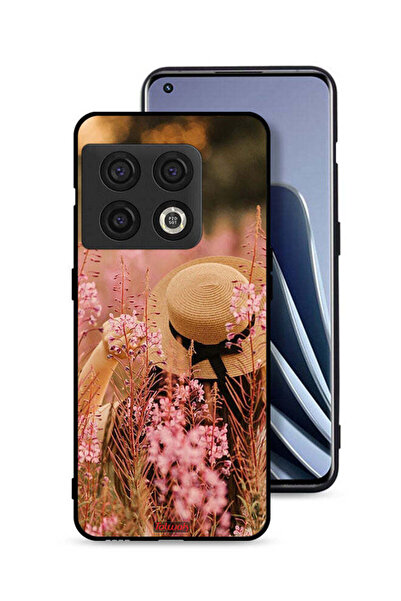 Tolwak غطاء حماية لهاتف OnePlus 10 Pro 5G بطبعة فتاة قبعة مزينة بالزهور