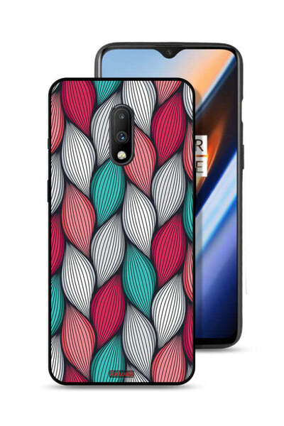 Tolwak غطاء حماية بنقشة ريش لهاتف OnePlus 7