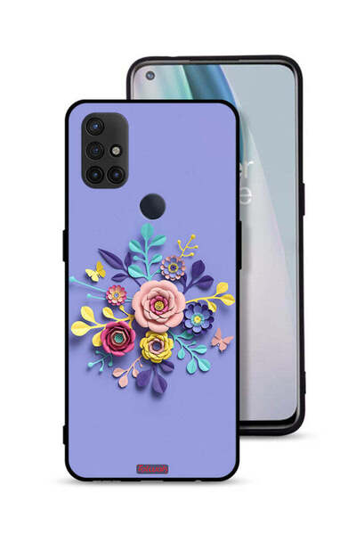 Tolwak غطاء حماية لهاتف OnePlus Nord N10 5G برسومات زهور فنية