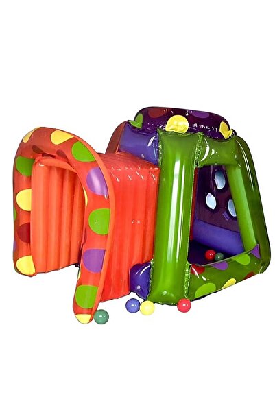 AGD Spiral Ball Ramp for Kids with Crawling Tunnel and 20 Soft Touch Balls