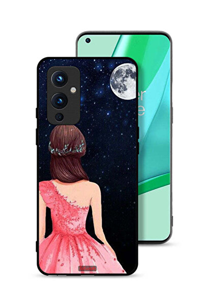Tolwak غطاء حماية لهاتف OnePlus 9 5G برسومات فتاة وقمر