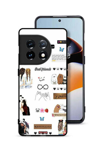 Tolwak غطاء حماية لهاتف OnePlus 11 5G مع اقتباسات وملصقات باللغة العربية
