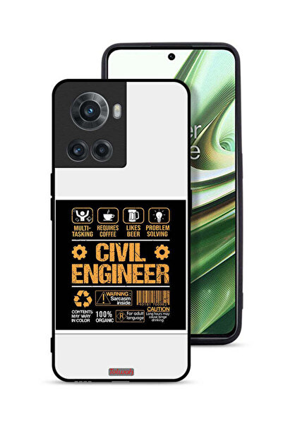 Tolwak غطاء حماية لهاتف OnePlus 10R 5G، ملصق مهندس مدني