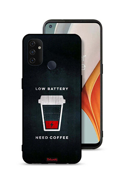 Tolwak غطاء حماية OnePlus Nord N100 - بطارية منخفضة - يحتاج إلى قهوة