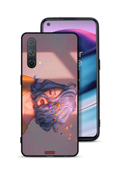 Tolwak غطاء حماية لهاتف OnePlus Nord CE 5G برسومات فتاة وفضاء