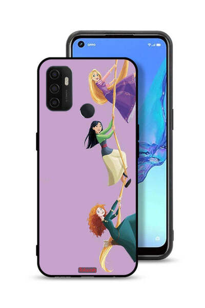 Tolwak غطاء حماية لهاتف Oppo A53s برسومات تسلق الفتيات