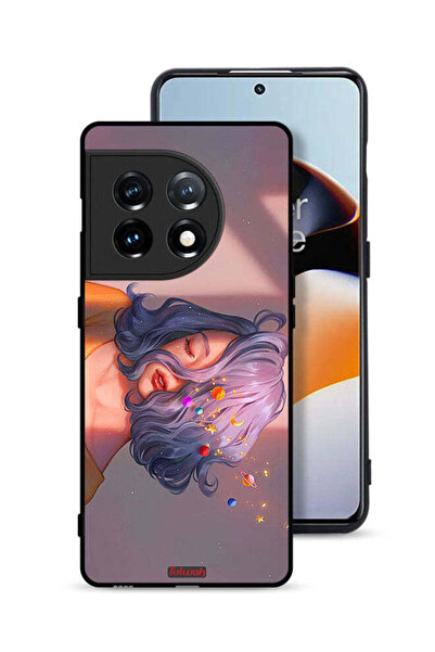 Tolwak OnePlus 11 5G Protective Case Cover Girl And Space Art