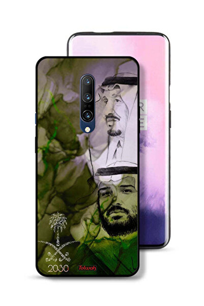 Tolwak غطاء حماية لهاتف OnePlus 7 Pro - ملصق فني للملك سلمان وولي العهد محمد