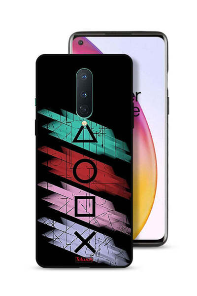 Tolwak غطاء حماية لهاتف OnePlus 8 برسومات أيقونات لعبة الحبار