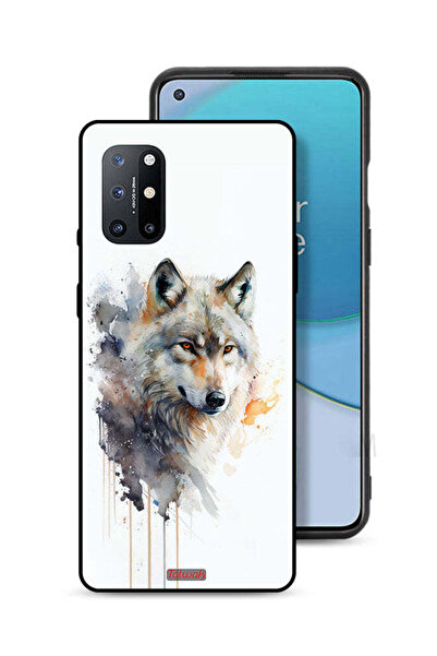 Tolwak غطاء حماية لهاتف OnePlus 8T 5G بتصميم فن تجريدي للذئب