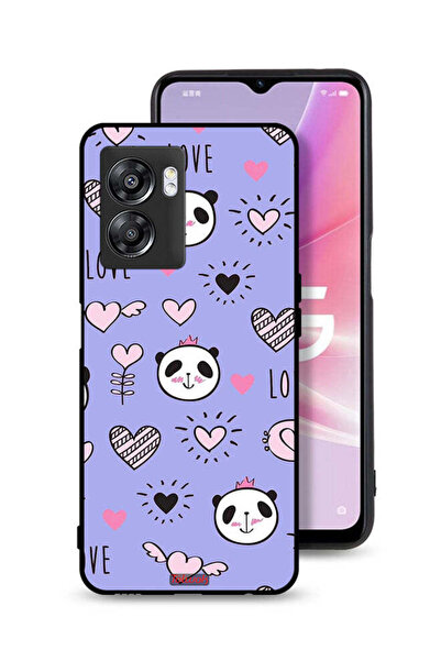 Tolwak غطاء حماية OnePlus Nord N300 بتصميم Love And Panda Doodle
