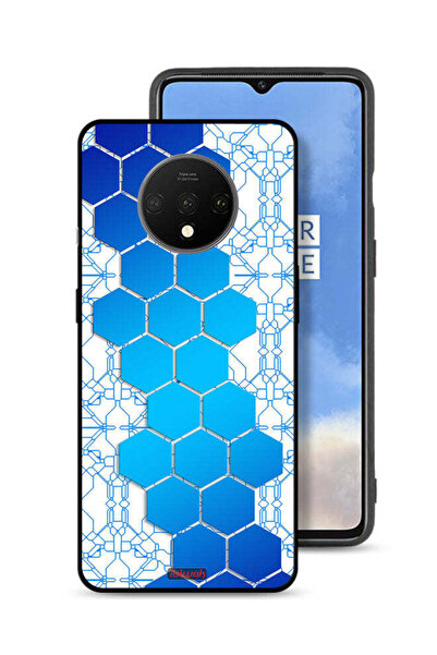 Tolwak غطاء حماية لهاتف OnePlus 7T بنمط شبكات أيقونات سداسية الشكل من Honeycomb