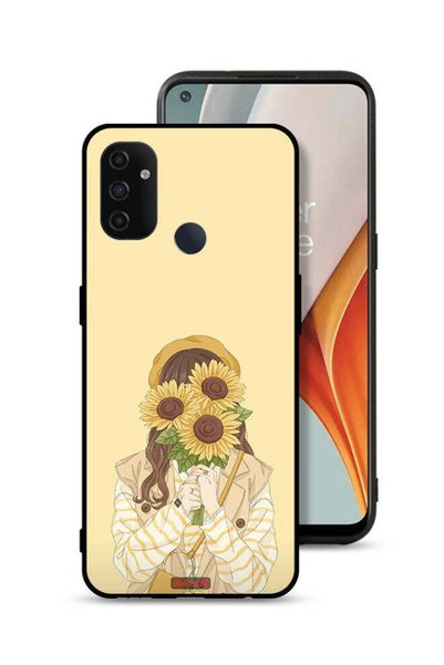 Tolwak غطاء حماية لهاتف OnePlus Nord N100 بنقشة عباد الشمس