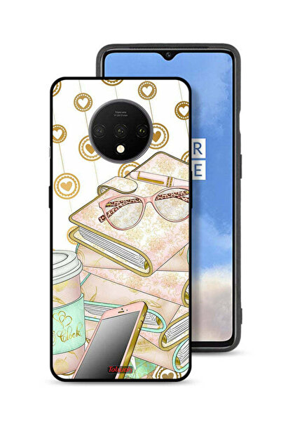 Tolwak غطاء حماية لهاتف OnePlus 7T بتصميم نظارات على الكتب