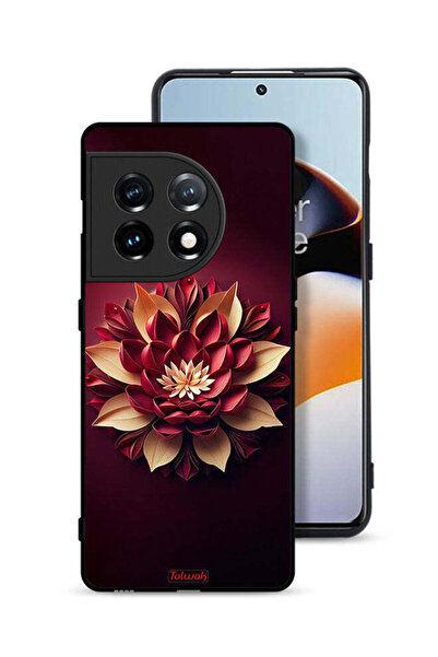 Tolwak غطاء حماية لهاتف OnePlus 11 5G بتصميم زهور تجريدية