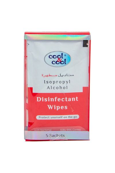 Generic Cool & Cool Antibacterial Disinfectant Wipes 5 pcs
