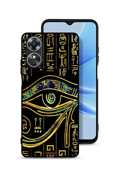 Tolwak غطاء حماية لهاتف Oppo A17 مع رسمة عين