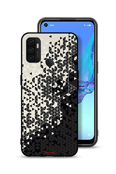 Tolwak غطاء حماية لهاتف Oppo A33 (2020) بنمط مثلث فني رقمي
