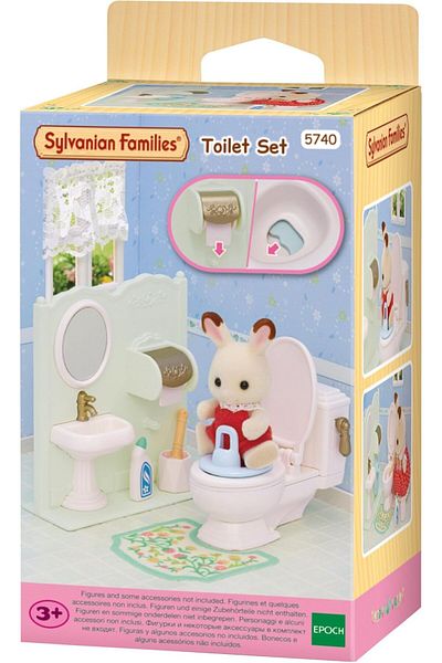 Mena Rise Şirinshop Families Epoch Toilet Set, Toy 1108107