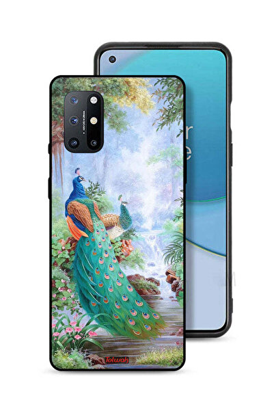 Tolwak غطاء حماية لهاتف OnePlus 8T 5G بنقشة الطاووس