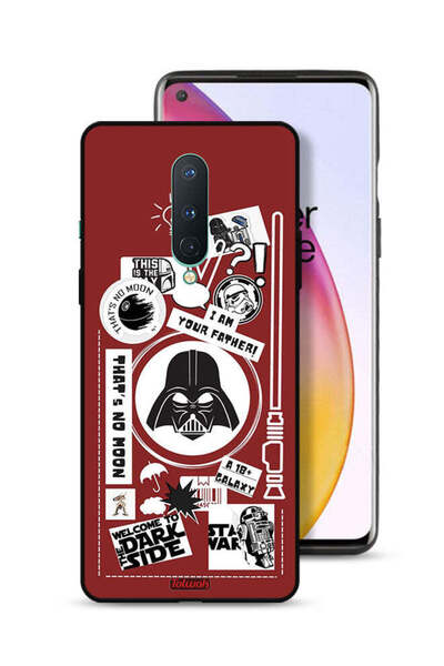 Tolwak غطاء حماية لهاتف OnePlus 8 - ملصق "مرحبًا بكم في الجانب المظلم"