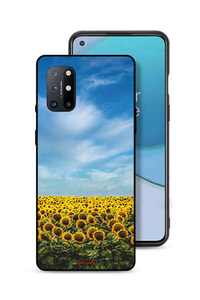 Tolwak غطاء حماية لهاتف OnePlus 8T Plus 5G بطبعة عباد الشمس تحت السماء