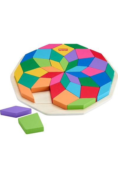 Mena Rise Şirinshop Price Wooden Mandala Puzzle, Hxt94, Multicolor 1108107