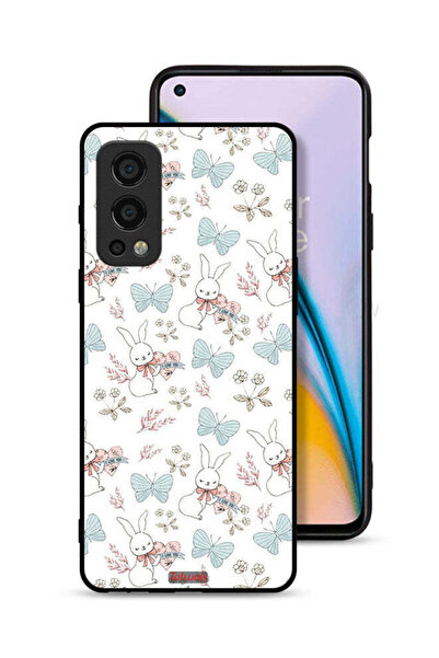Tolwak غطاء حماية لهاتف OnePlus Nord 2 5G بطبعة أرنب وفراشات