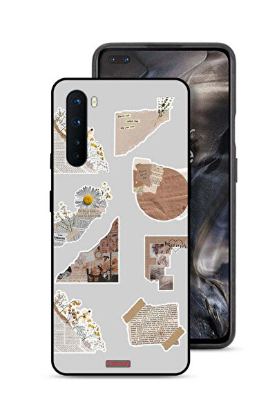 Tolwak غطاء حماية لهاتف OnePlus Nord مصنوع من قطع من الملصقات الورقية