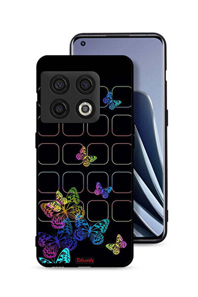 Tolwak غطاء حماية لهاتف OnePlus 10 Pro 5G بنقشة فراشات ملونة