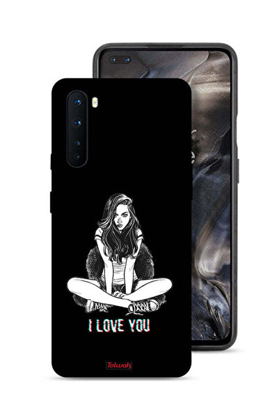 Tolwak غطاء حماية لهاتف OnePlus Nord - رسم "أحبك"