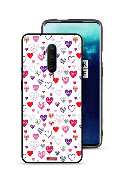 Tolwak OnePlus 7T Pro Protective Case Cover Hearts Doodle