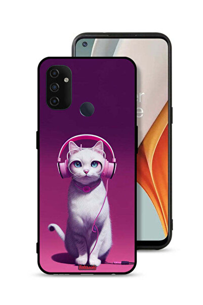 Tolwak غطاء حماية لهاتف OnePlus Nord N100 بتصميم قطة لطيفة