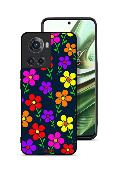 Tolwak غطاء حماية لهاتف OnePlus 10R 5G بنقشة زهور ملونة