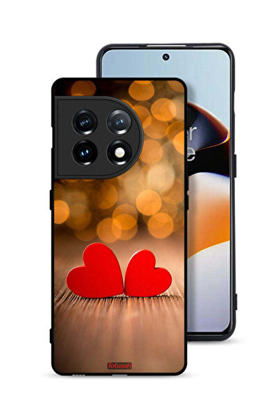Tolwak غطاء حماية لهاتف OnePlus 11 5G بتصميم قلبين جميلين