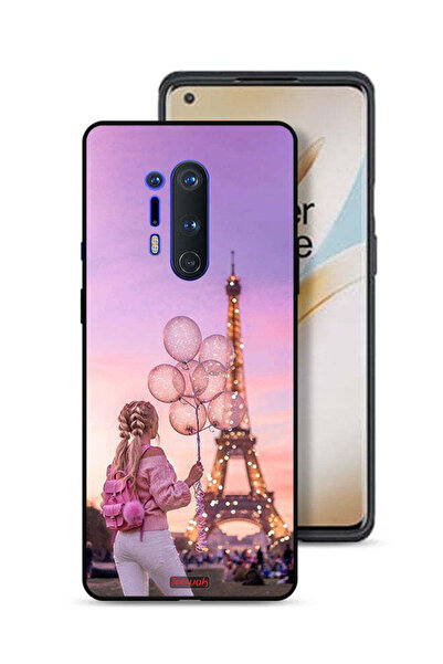 Tolwak غطاء حماية لهاتف OnePlus 8 Pro بتصميم فتاة تحمل بالونات