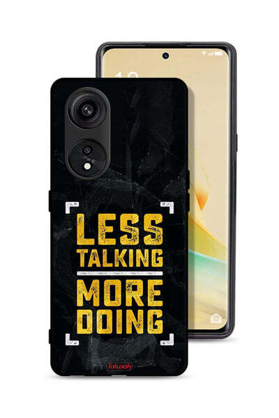 Tolwak Oppo A1 Pro Protective Case Cover Less Talking More Doing