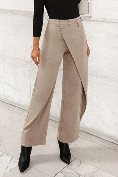 StreetWear Outlet Women's Pants, Straight with Wide Fit, Irregular Patchwork
