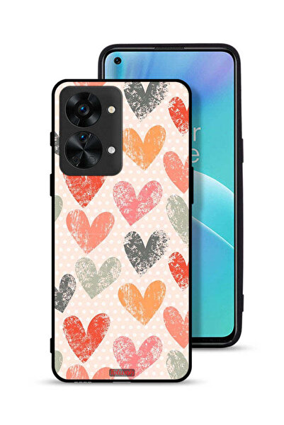 Tolwak غطاء حماية لهاتف OnePlus Nord 2T 5G برسومات قلوب فنية