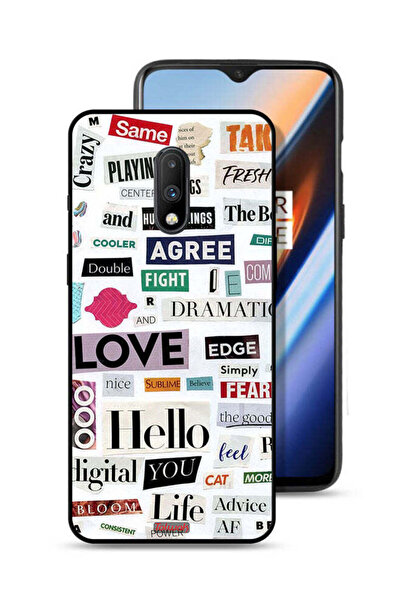 Tolwak غطاء حماية لهاتف OnePlus 7 مع ملصقات اقتباسات قصيرة